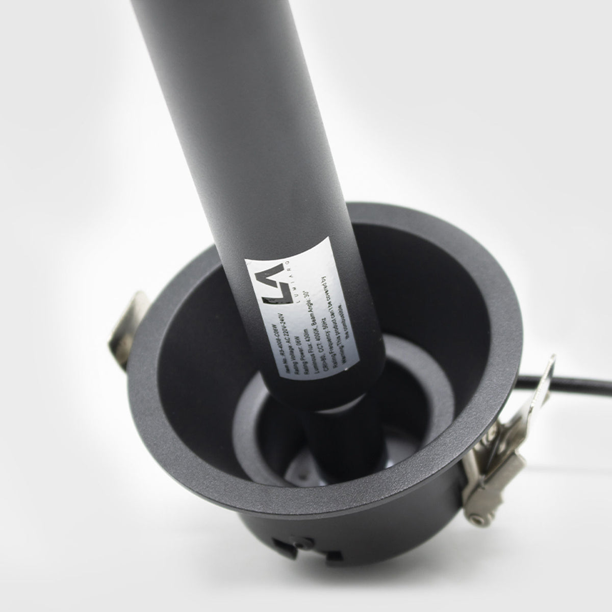 Tikkos - Downlight Led Redondo Basculante Negro - 20777 - imagen 4