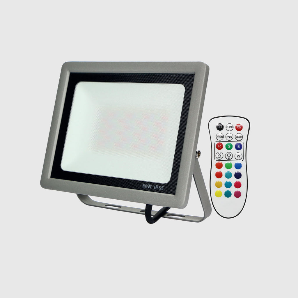 Proyector LED Delgado Con Control Remoto De 50 W - 23631 - imagen 1