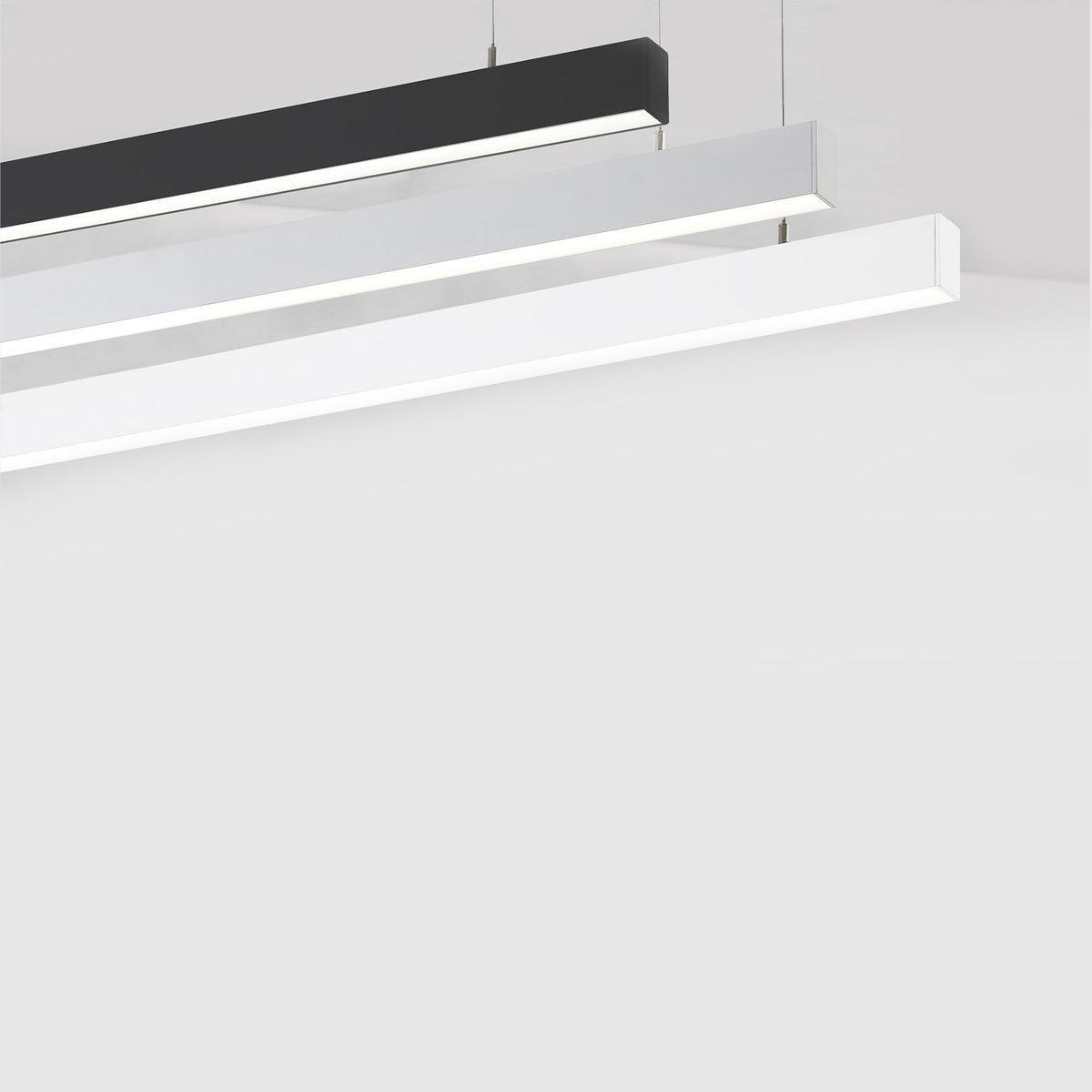 Lussoro - Lámpara LED Lineal Suspendida Gris De 40 W - 26052 - imagen 2