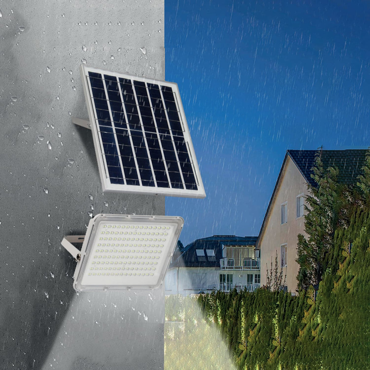 Proyector LED Solar Con Control Remoto Y Sensor De Movimiento De 100 W - 28384 - imagen 2