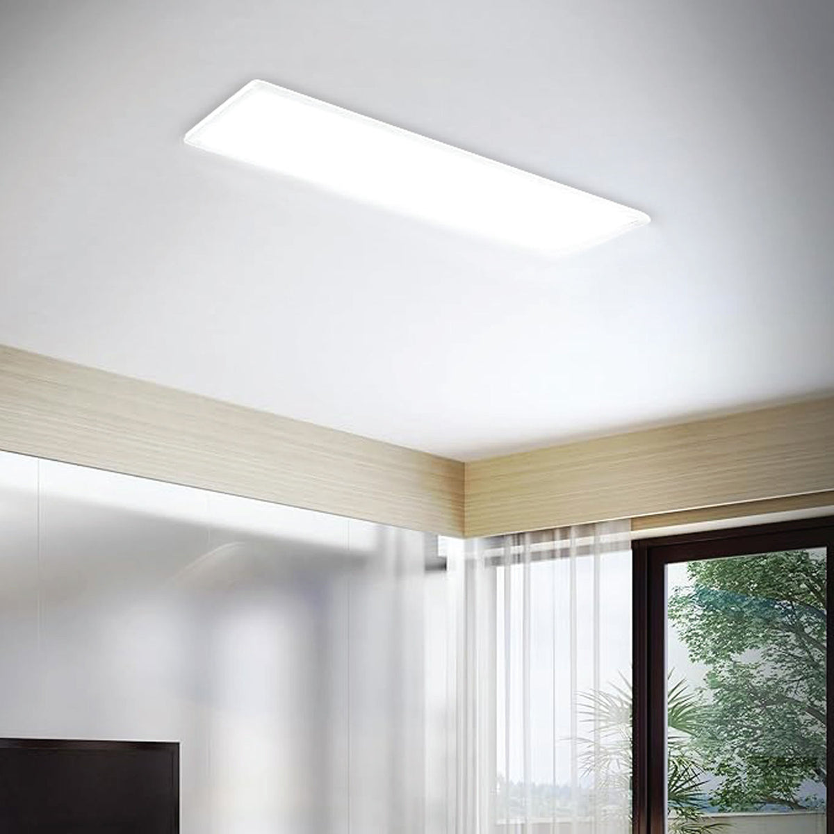 Lámpara De Techo LED Regulable Súper Delgada Con Control Remoto - 35115 - imagen 2