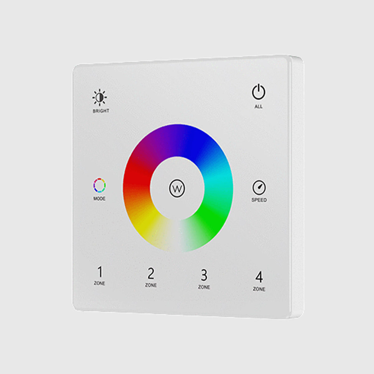 Mando De Pared Para Controladores Monocolor 5 En 1 - 4 Zonas RF2.4 GHZ - Pila CR2032 - 37485 - imagen 1
