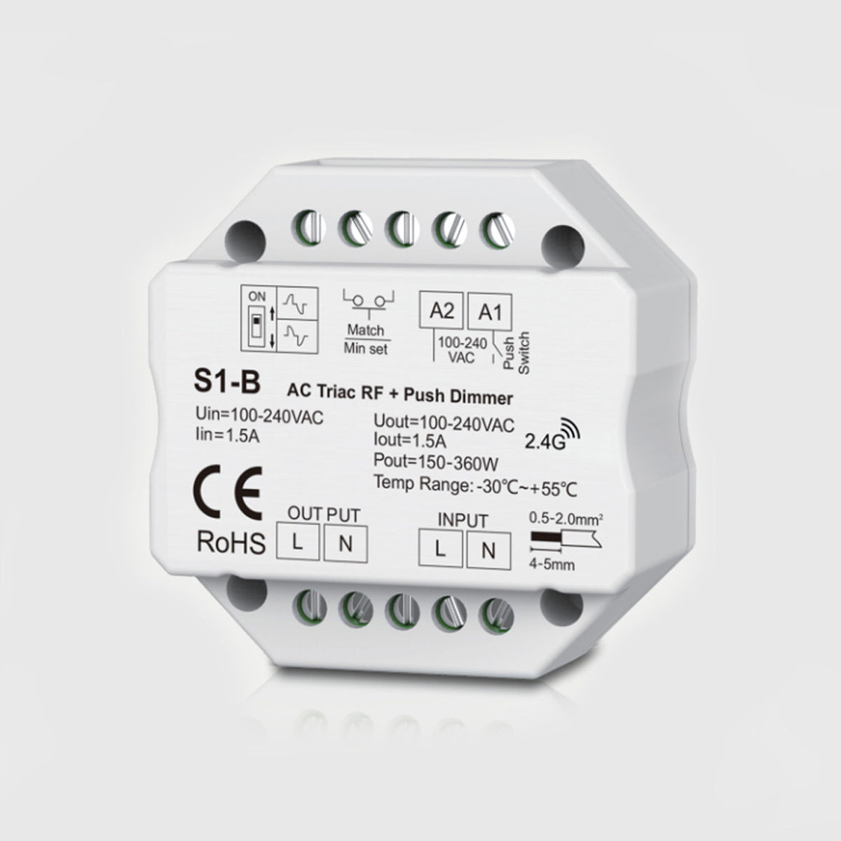 Atenuador De Triac AC RF2.4 GHz + Atenuación Por Pulsación - 37683 - imagen 1