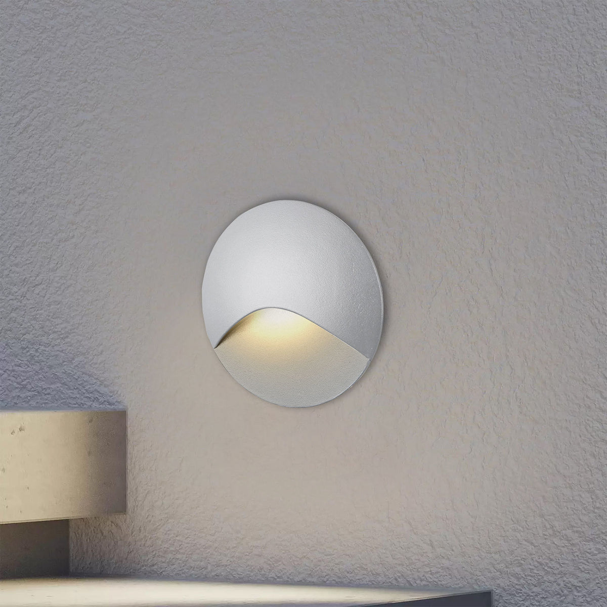 Lámpara De Pared LED Redonda Blanca De 3W Y 3000K - 39281 - imagen 4