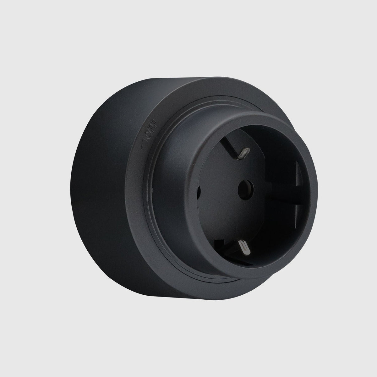 Enchufe magnético Schuko negro