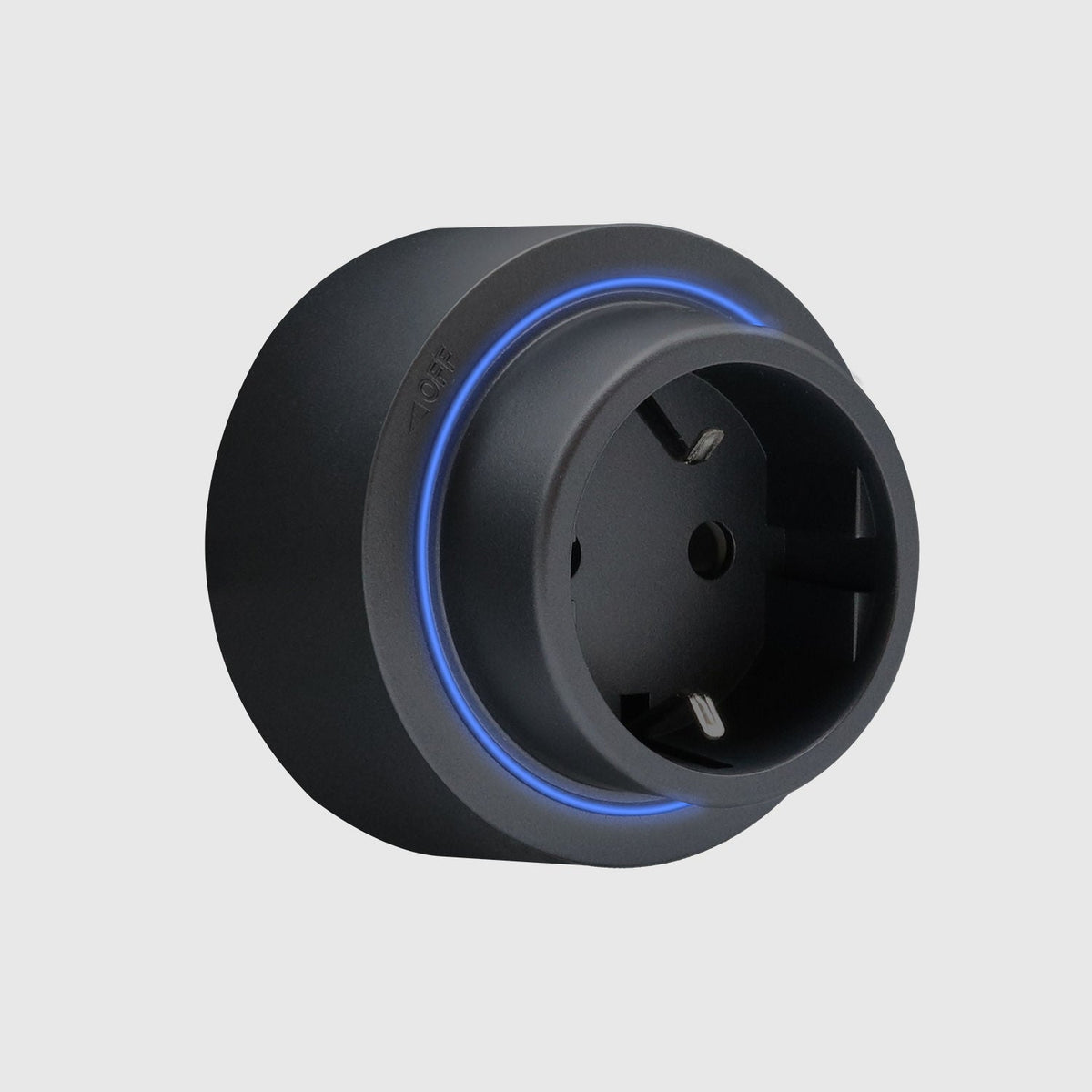 Enchufe magnético Schuko negro Con LED