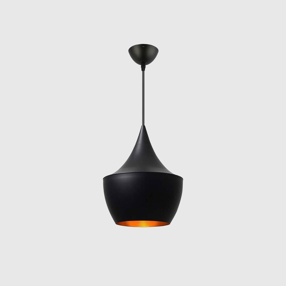Lámpara Suspendida Ø20cm - 1 X E27 | Negro y Dorado - 42588 - imagen 1
