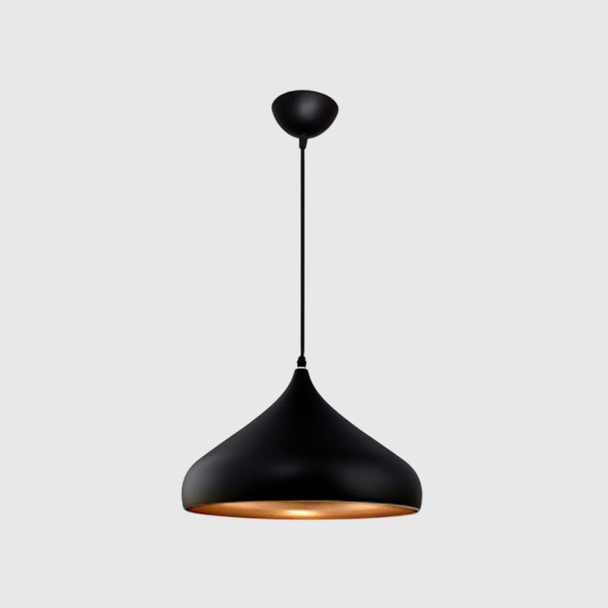 Lámpara de techo De Aluminio Ø 40 Cm Negro y Dorado - 42601 - imagen 1