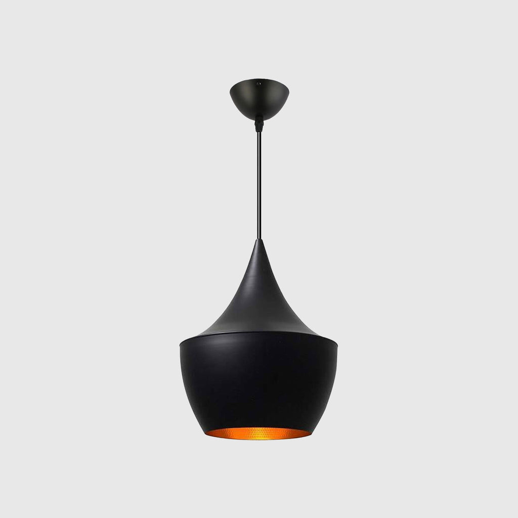 Lámpara Suspendida Ø30cm - 1 X E27 | Negro y Dorado - 42687 - imagen 1