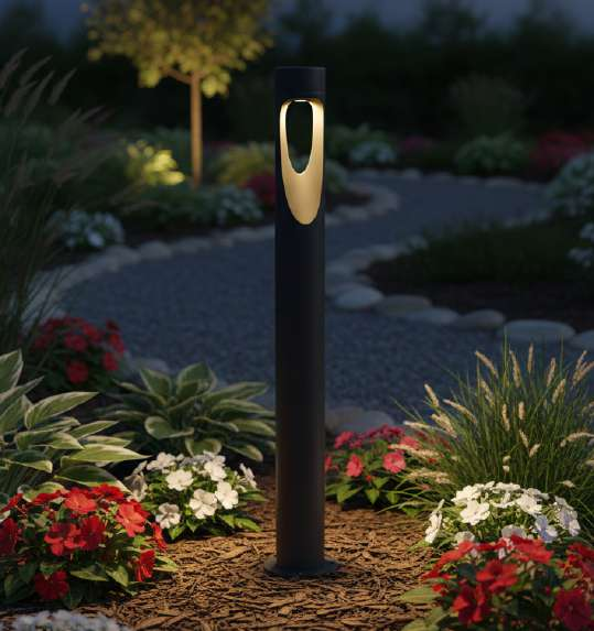Baliza LED de Jardín 0233 IP65 6W 230lm 3000K Antracita 600mm