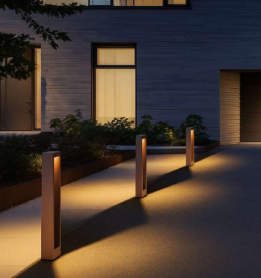 Baliza LED de Jardín 0235 IP65 6W 440lm 3000K Corten 600mm