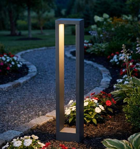Baliza LED de Jardín 0235 IP65 6W 440lm 3000K Antracita 800mm
