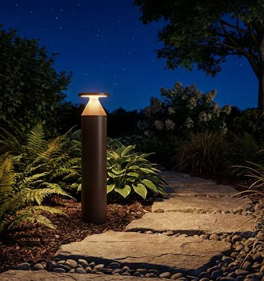 Baliza LED de Jardín 0211 IP65 12W 680lm 3000K Corten 300mm