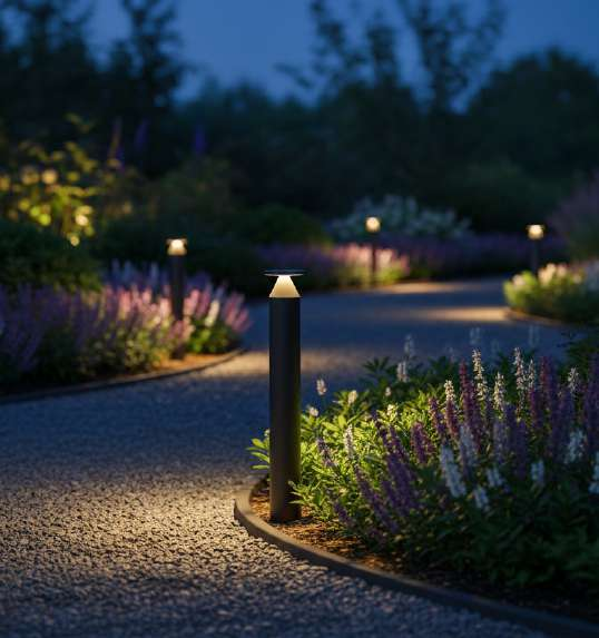 Baliza LED de Jardín 0211 IP65 12W 680lm 3000K Antracita 600mm