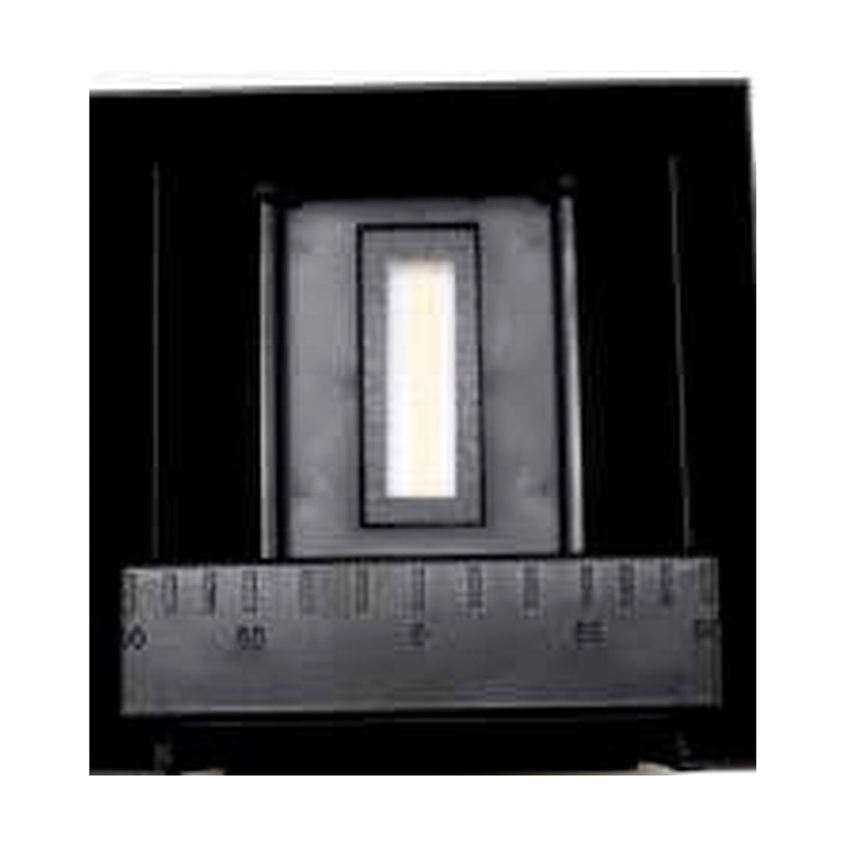 Aplique LED Solar Cuadrado con Sensor Negro, referencia 49594, detalle LED