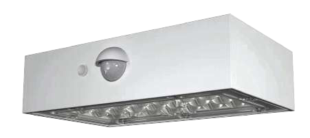 Aplique LED Solar Brick con Sensor IP65 3W 350lm 3000K Blanco, referencia 49938, vista-1