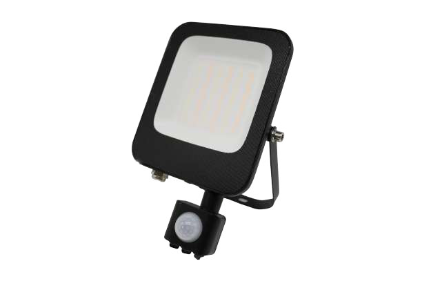 Proyector LED Slim Negro con Sensor IP65 30W 3000lm 3CCT, referencia 51764, vista-1