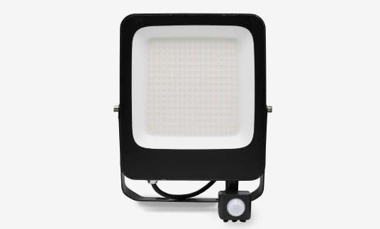 Proyector LED Slim Negro con Sensor IP65 50W 5000lm 3CCT, referencia 51771, vista-2