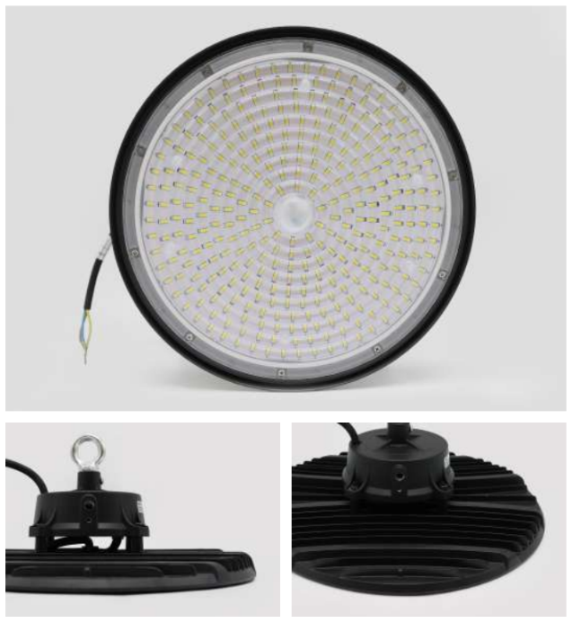 Campana LED UFO Huracán 200W 5700K 32000lm negra