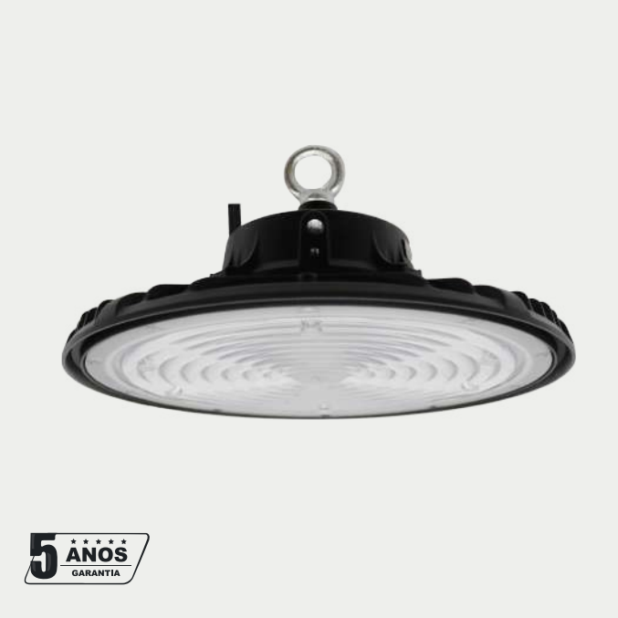 Campana LED UFO Huracán 150W 5700K 24000lm negra