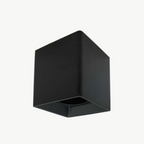 Aplique de techo GU10 cuadrado negro