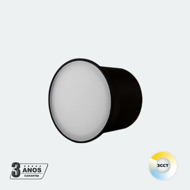 Módulo LED para aro GU10 3CCT negro 120°