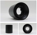 Aplique de techo GU10 redondo negro