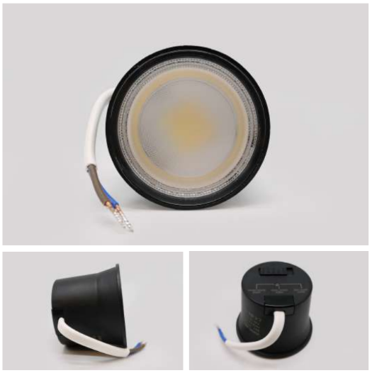 Módulo LED para aro GU10 3CCT negro 60°