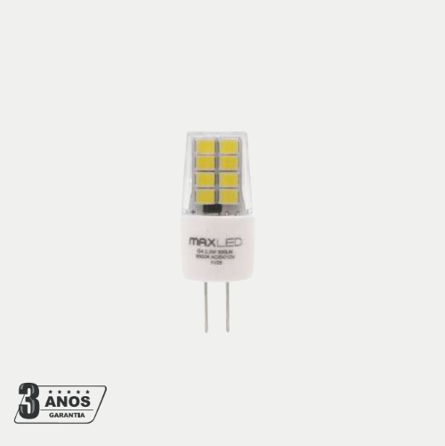 Bombilla LED G4 2,5W 300lm 6500K 12V Luz Fría