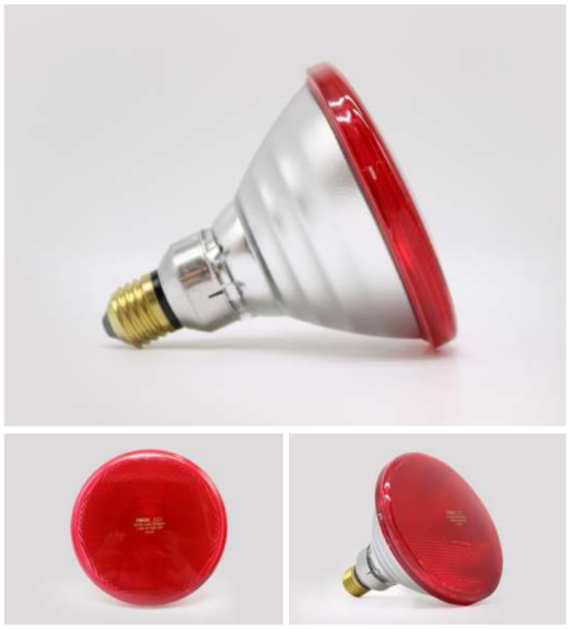 Bombilla PAR38 E27 Infrarroja Regulable 175W Roja 230V