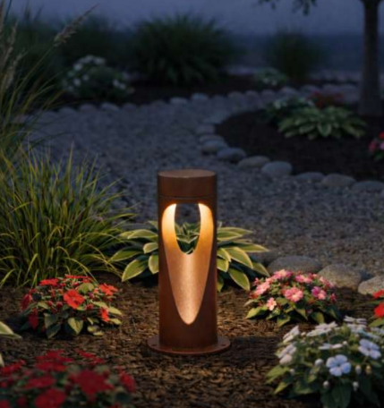 Baliza LED de Jardín 0233 IP65 6W 230lm 3000K Corten 300mm