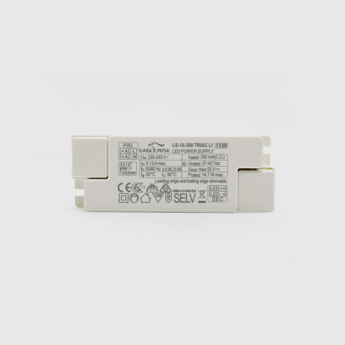 Controlador TRIAC 14-16W 27-42V - LS-15-350-TRIAC - imagen 1