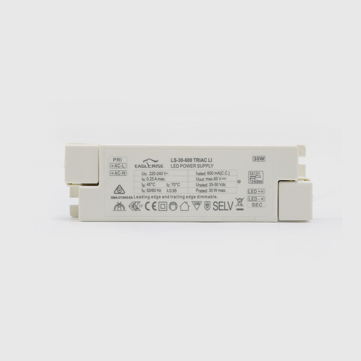 Controlador TRIAC 22-30W 35-50V - LS-30-600-TRIAC - imagen 1