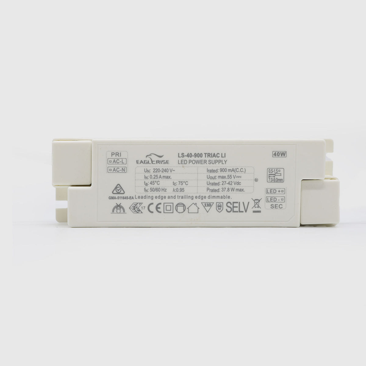 Controlador TRIAC 32-40W 27-42V - LS-40-900-TRIAC - imagen 1