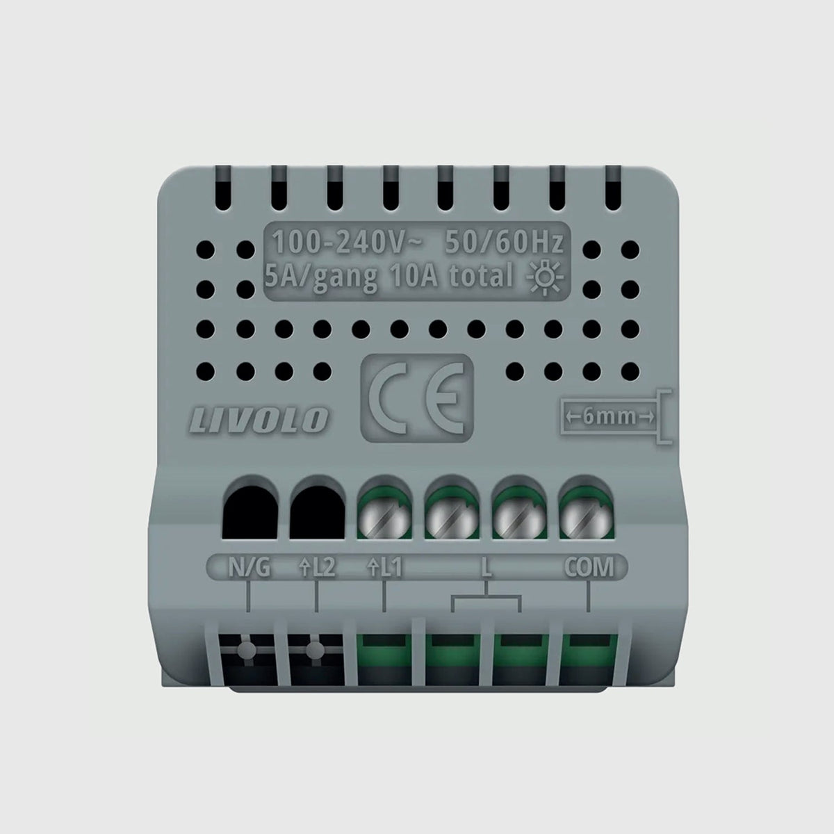 Mecanismo conmutador táctil simple Livolo VL-FC1S-2G - VL-FC1S-2G - imagen 2