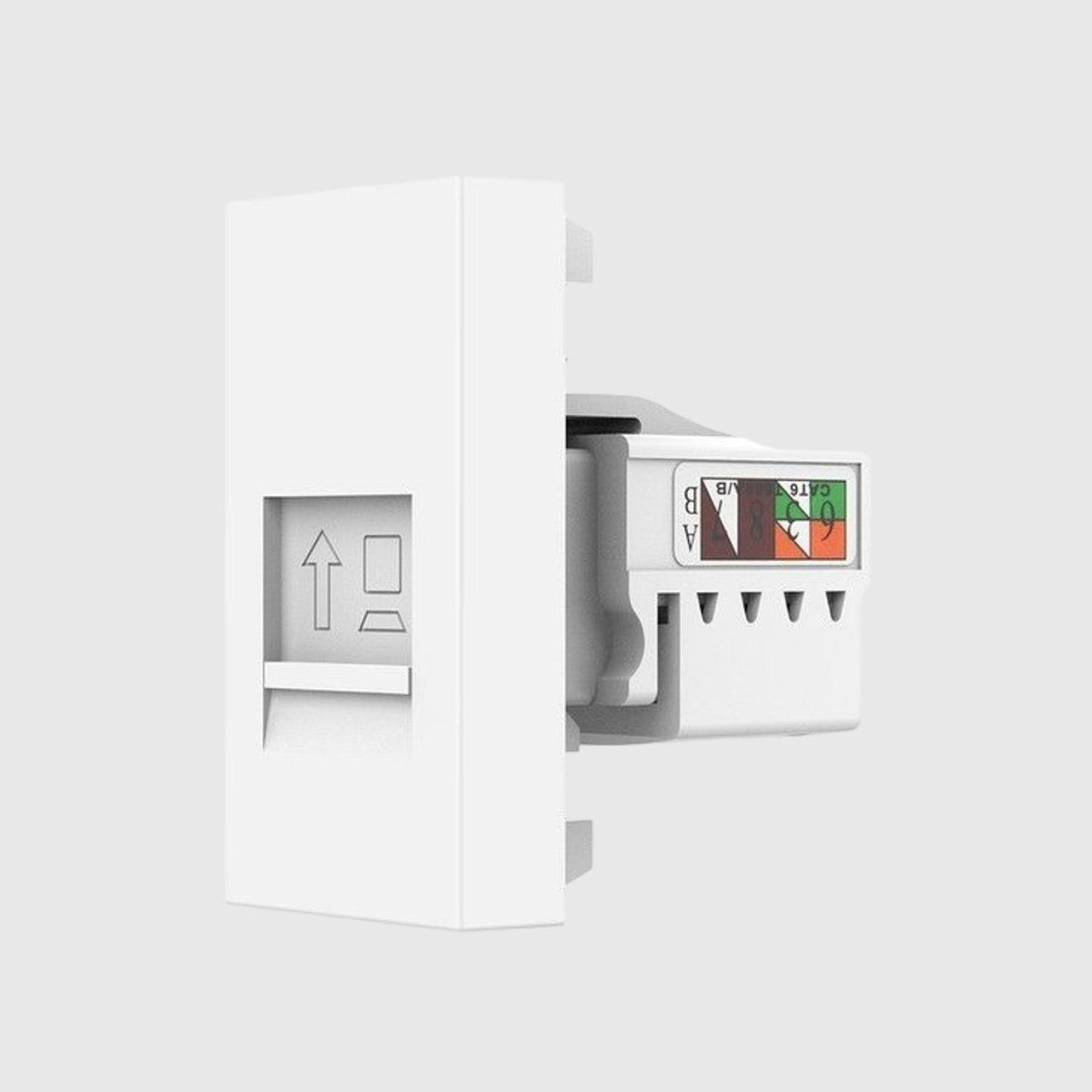 Módulo RJ45 CAT6 Livolo blanco VL-FCCP-1WP - VL-FCCP-1WP - imagen 1