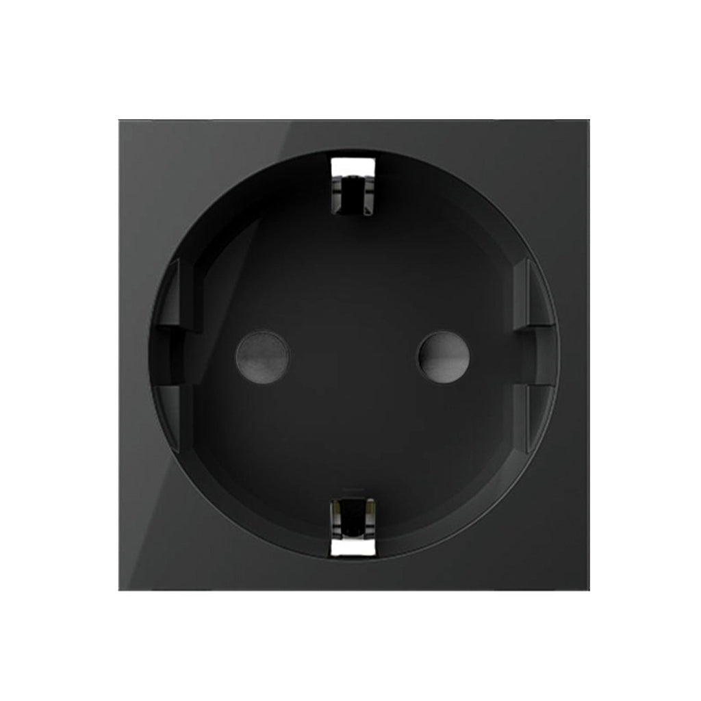 Módulo de enchufe Schuko Livolo 16 A negro VL-FCTC16A-2BP - VL-FCTC16A-2BP - imagen 1