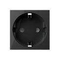 Módulo de enchufe Schuko Livolo 16 A negro VL-FCTC16A-2BP - VL-FCTC16A-2BP - imagen 1
