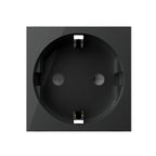 Módulo de enchufe Schuko Livolo 16 A negro VL-FCTC16A-2BP - VL-FCTC16A-2BP - imagen 1