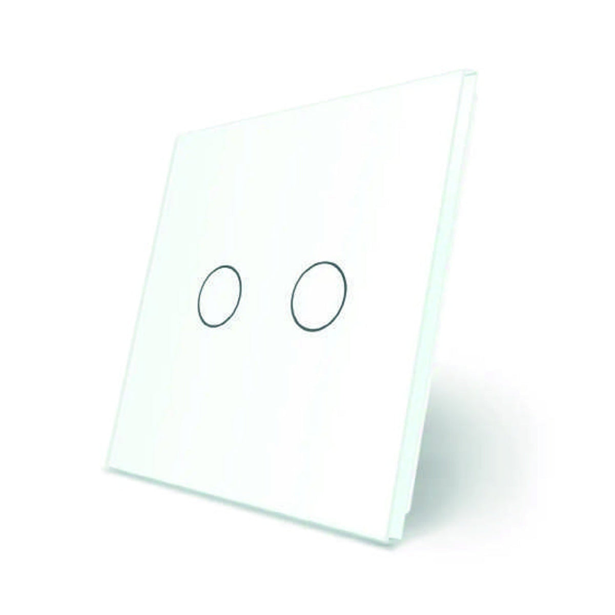 Panel para tecla doble de cristal Livolo blanco VL-P702-2W - VL-P702-2W - imagen 1