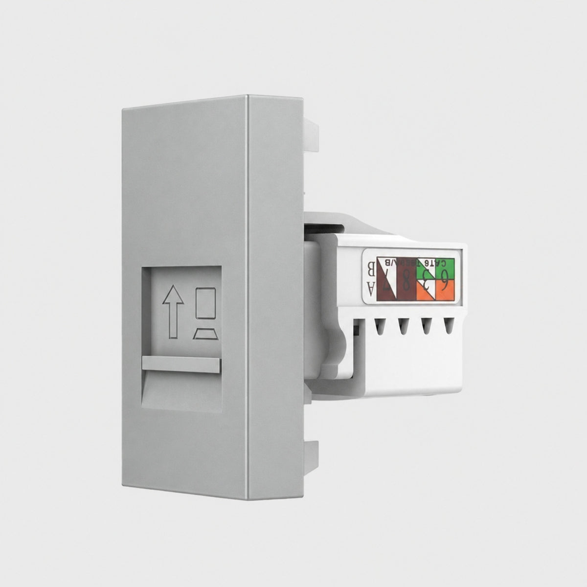 Módulo RJ45 CAT6 Livolo gris VL-FCCP-1IP
