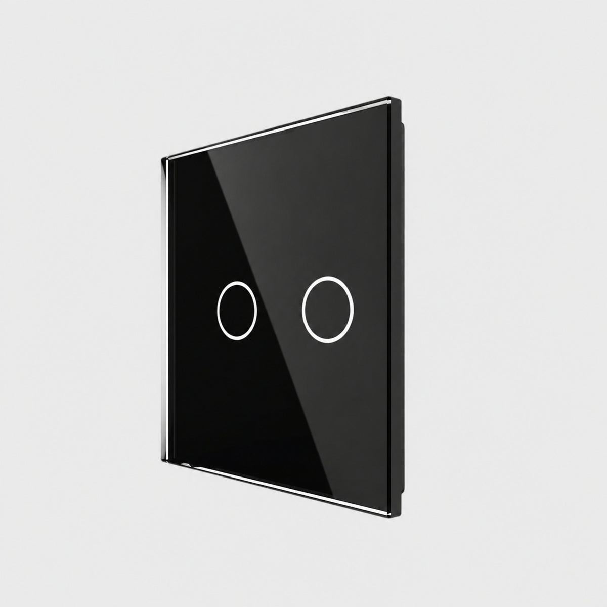 Panel para tecla doble de cristal Livolo negro VL-P702-2B