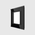 Marco para enchufe de cristal Livolo negro VL-P7E-2B