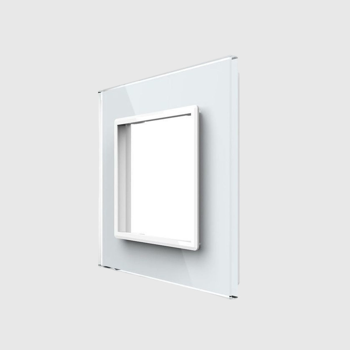 Marco para enchufe de cristal Livolo blanco VL-P7E-2W