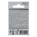 Pila alcalina Westinghouse LR44 / AG13 blíster de 2 unidades — detalle — SKU AG13-BP2